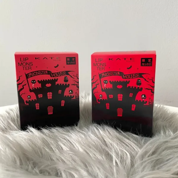 未使用に近い　KATE リップモンスター　コスメセット リップモンスター」のミニサイズ5本入りセットが登場 口紅を収納