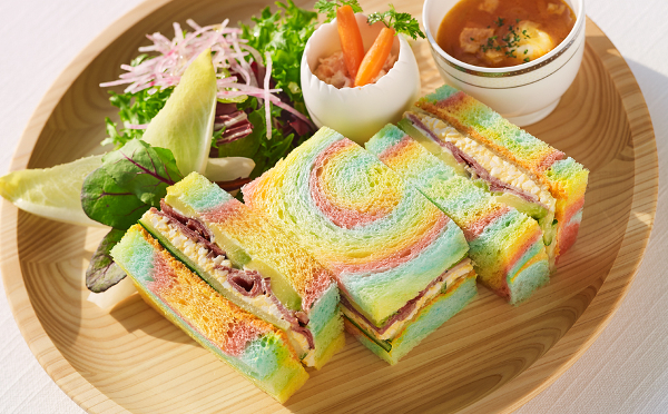 七色のサンドイッチがインパクト大 ザ プリンス パークタワー東京のイースター限定メニューがかわいい 17年3月11日 エキサイトニュース