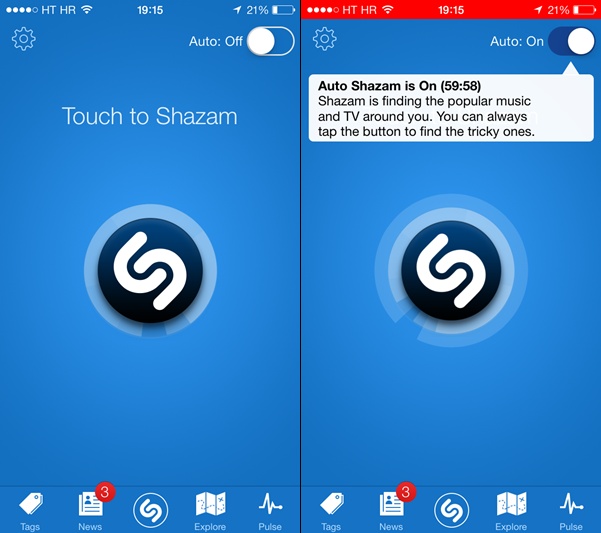 アップデート 定番音楽アプリ Shazam ロック画面でも曲を自動検索 13年12月日 エキサイトニュース