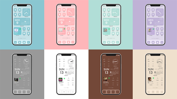 統一感あるiPhoneホーム画面を手軽に楽しむなら、アイコンや壁紙が 