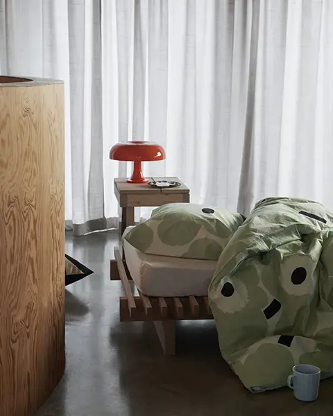 新品・未使用 マリメッコ ウニッコ Unikko バスマット セージ 