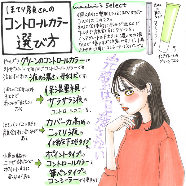 顔の赤み 気にしてない ほてり顔 はスキンケアで対策を コントロールカラーの選び方も重要です ローリエプレス