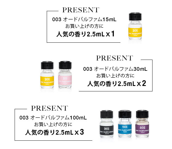 64％以上節約 未使用品 ボン パフューマー BON PARFUMEUR 802 2.5ml en