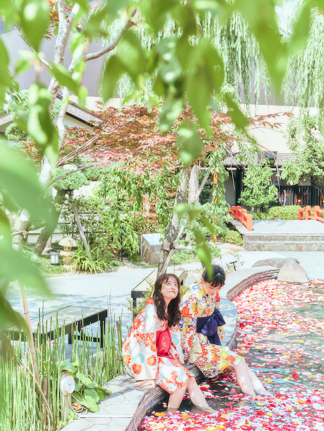 可愛い浴衣と残す夏の思い出 東京お台場 大江戸温泉物語 足湯編 ローリエプレス