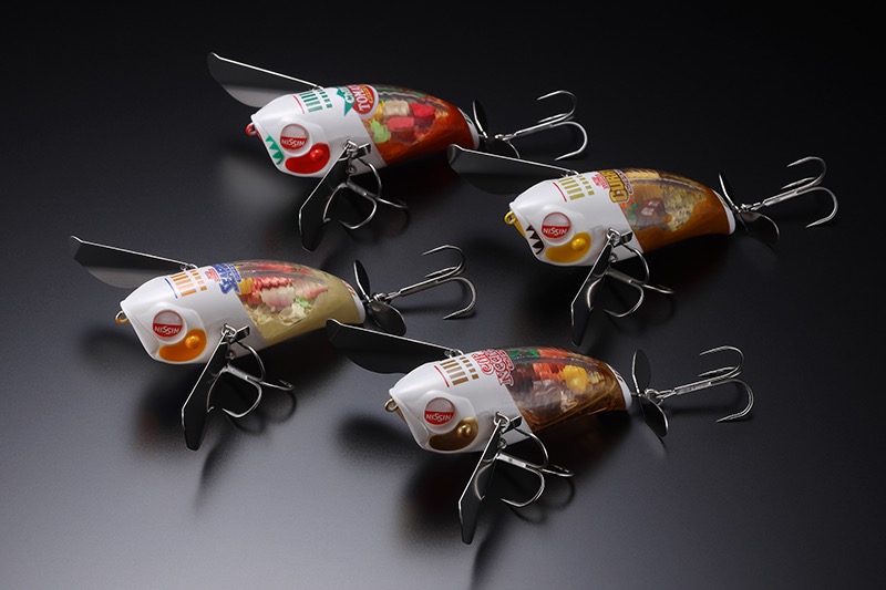 ジャッカル×日清食品　ポンパドール　カップヌードル　カレー　チリトマト　セット なんと具材までも再現！日清カップヌードルとコラボしたフィッシング