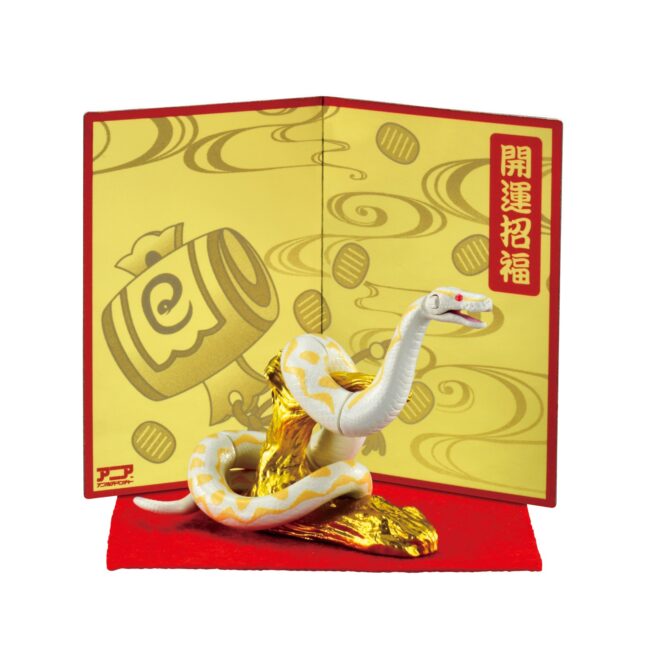 新品 Sonny Angel 干支 2025 年賀状 蛇 ヘビ 非売品 2025年の干支「巳（ヘビ）」にちなんだ白蛇の可動フィギュアが発売！金