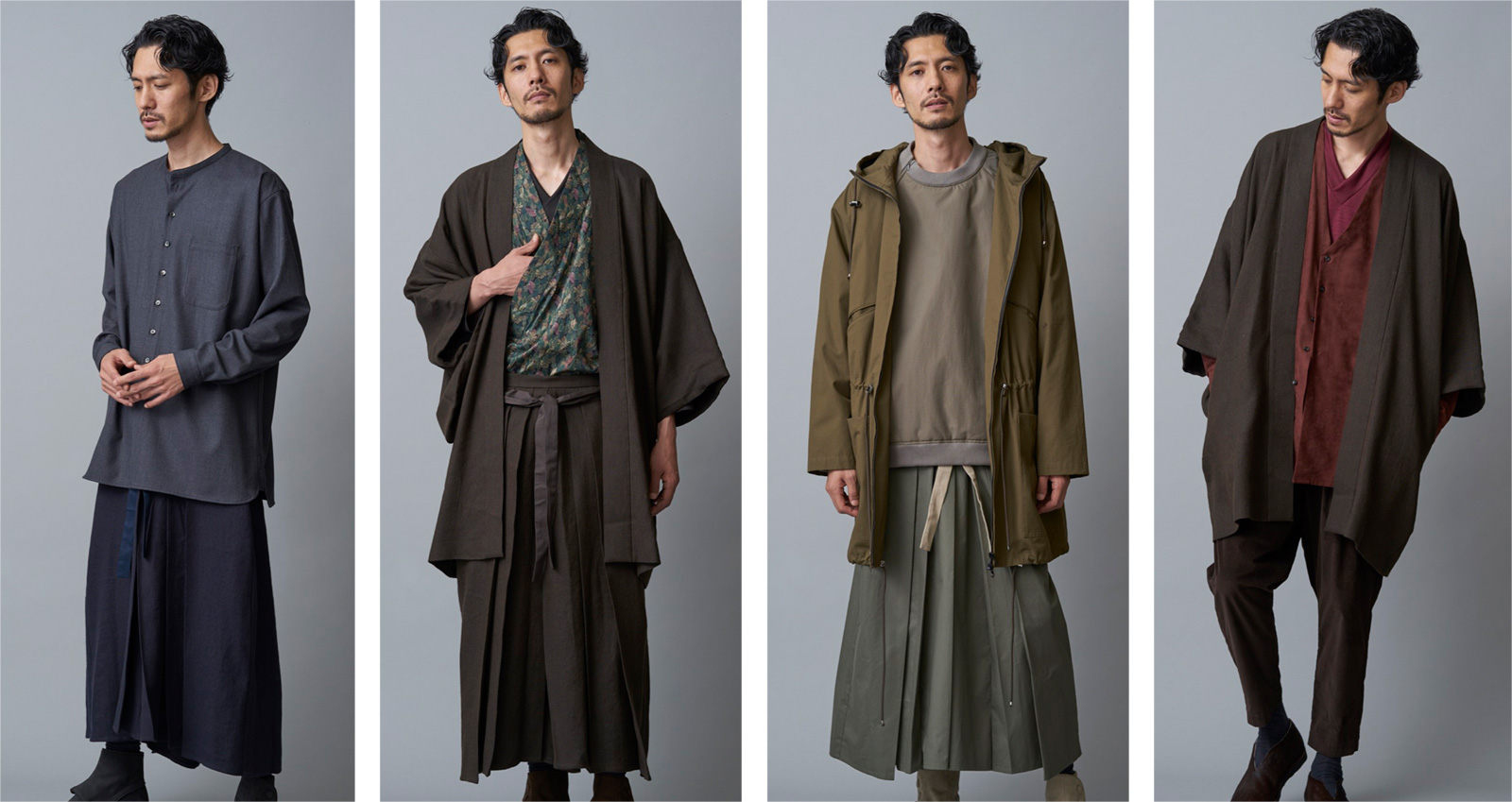 新スタイルな袴、羽織、どてら…。和と洋が融合した「和ROBE」冬 