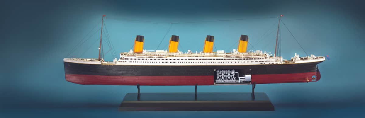 幻の豪華客船「タイタニック号」 全長134cmのモデルが作れる (2024年1 