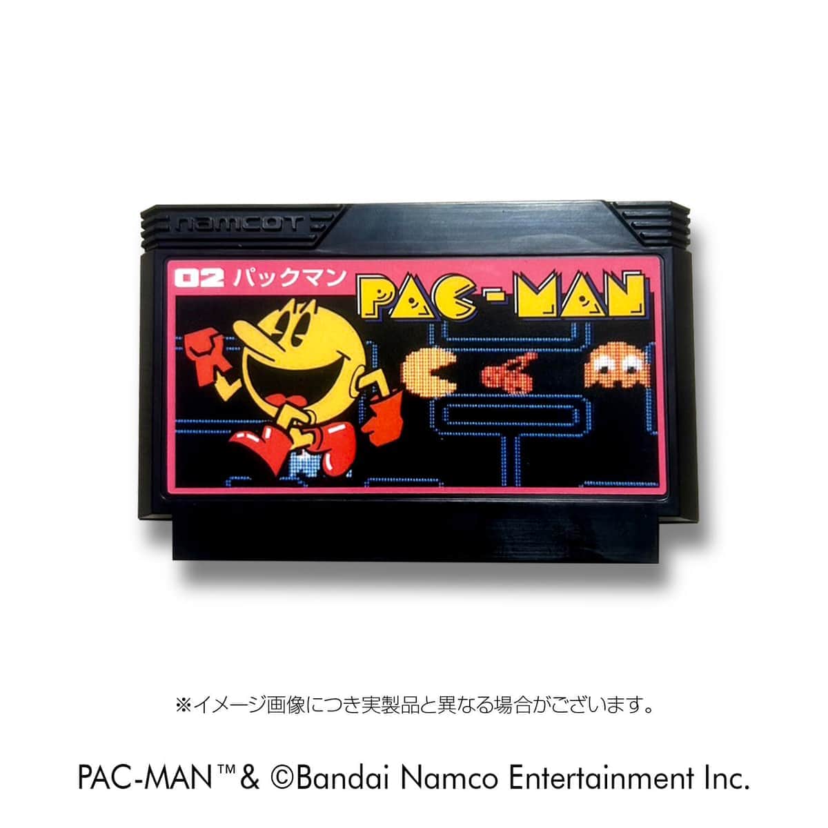 パックマン」ゲームカセットを再現したカードホルダー 80年代の昭和