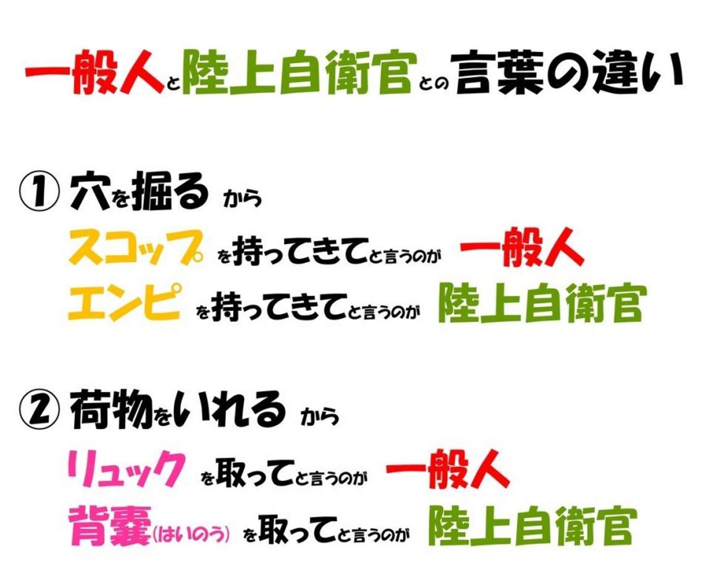 エンピ 煙缶 ぶっかんば 意味わかる 一般人には難しすぎる 陸上自衛官のリアルな言葉遣い 22年5月30日 エキサイトニュース