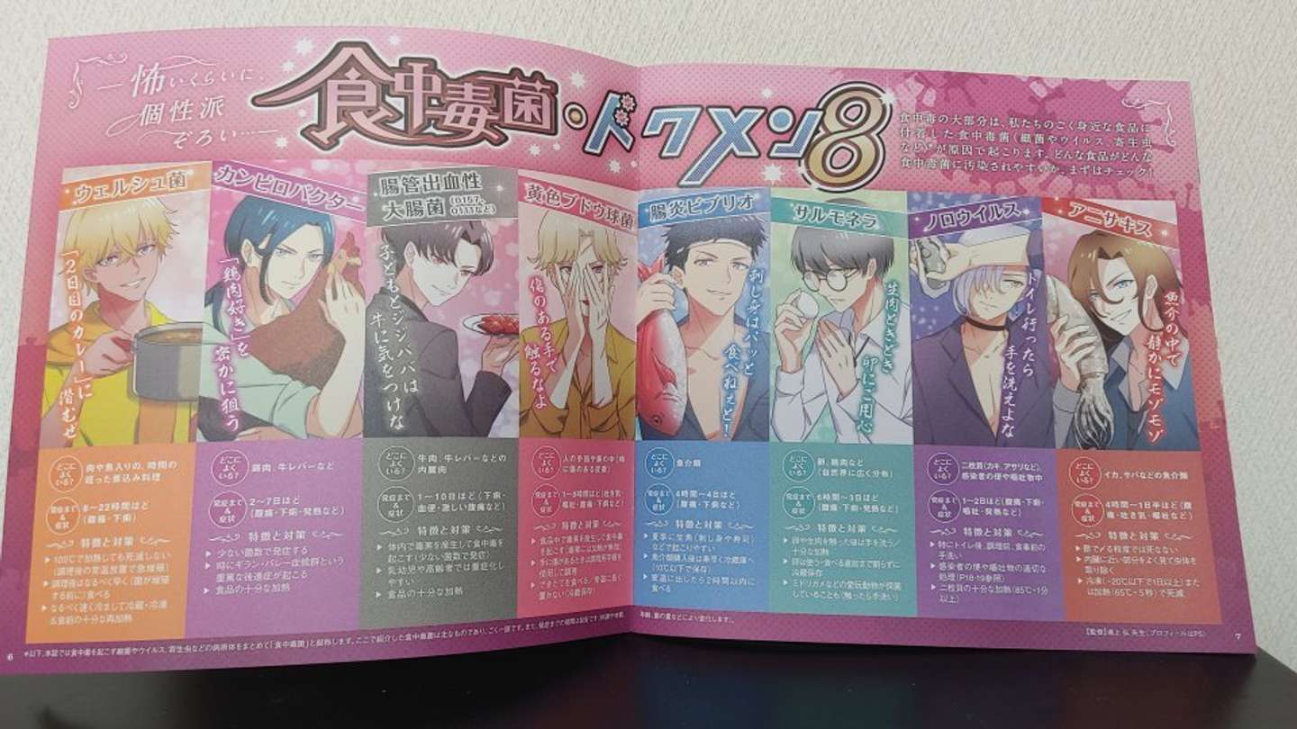 食中毒菌 をまさかのイケメン化 怖いくらいに個性的な薬局フリーペーパーに注目集まる 21年6月23日 エキサイトニュース