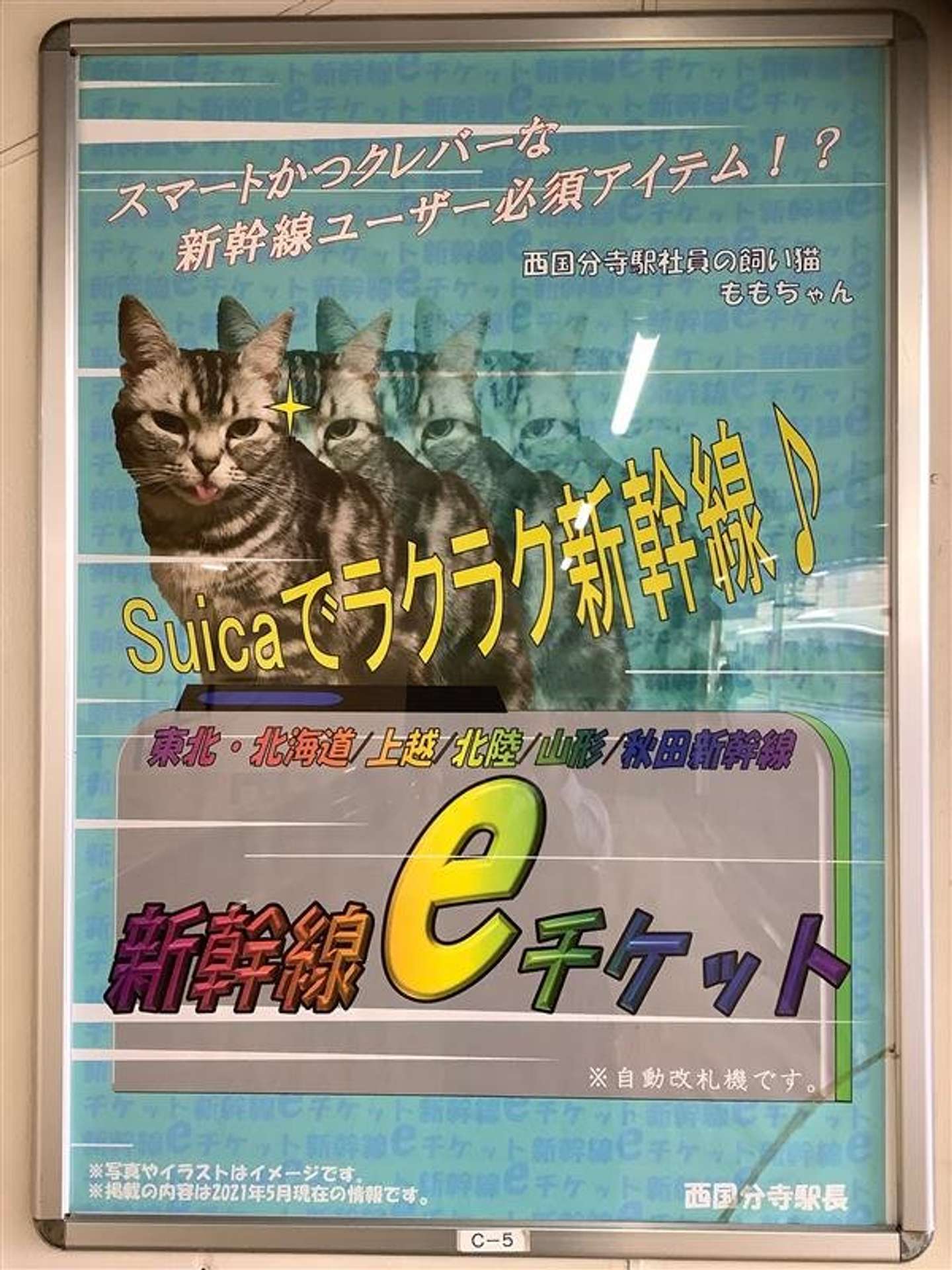 良すぎる 愛猫家社員の「激推し」で生まれた、西国分寺駅ポスターに 