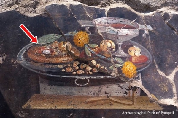 ポンペイ Pompeii(中古品) これがピザの元祖なのか？ポンペイの遺跡でピザのような料理を描いた