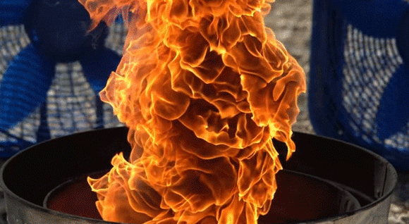 怖いけど美しい 火炎竜巻を人工的に作り出し高画質スローモーション撮影した映像 16年4月5日 エキサイトニュース