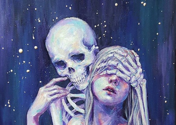 うつ病の女性がうつ病と向かい合うために描き上げた骸骨とのラブコミック 16年12月21日 エキサイトニュース