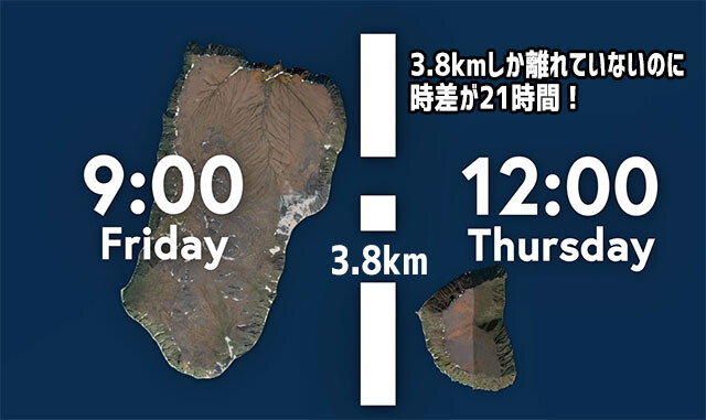 たった3 8キロしか離れてないのに時差が21時間もある2つの島の不思議 21年3月5日 エキサイトニュース