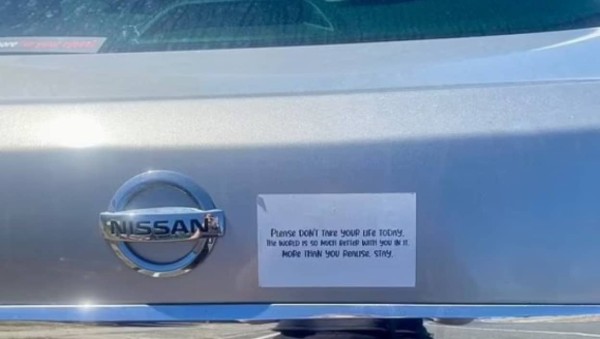 小さな親切が誰かの命を救う 励ましの言葉を書いたステッカーにお礼のメッセージ 22年3月3日 エキサイトニュース