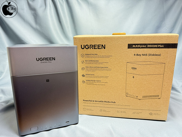 UGREENの4ベイモデルNAS「UGREEN NAS DH4300 Plus」をiPad Proで