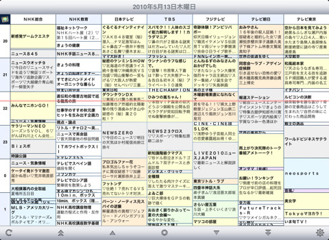 itok、iPad用TV番組表アプリ「Bangumi HD - テレビ番組表」をリリース ...