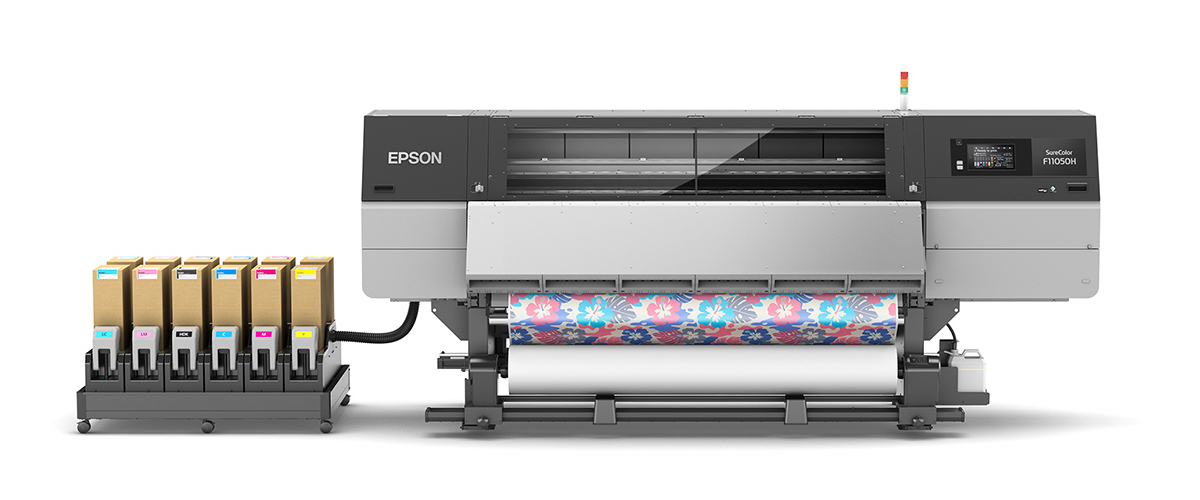 エプソン、76インチの大判に対応する昇華転写プリンタの4色・6色インク