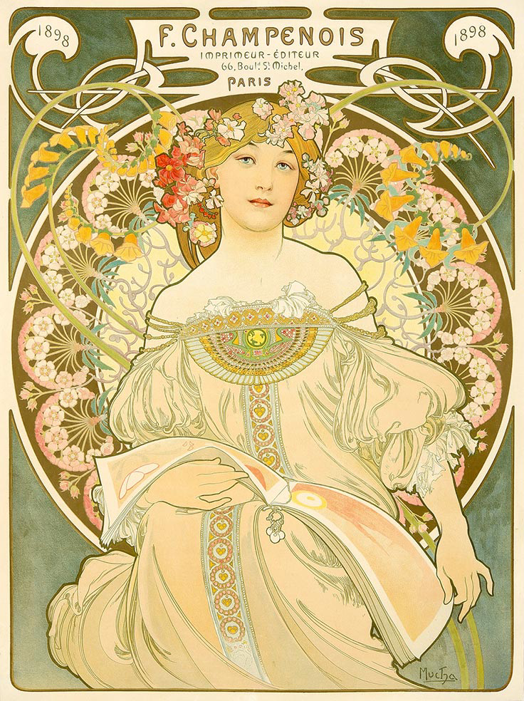 Alphonse Mucha　アルフォンス・ミュシャ　アール・ヌーヴォー 416NC65BT1L.jpg