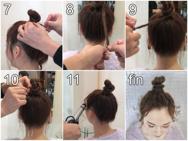 19春のトレンドはこれ ゆるふわでかわいい高めお団子ヘアアレンジ ローリエプレス