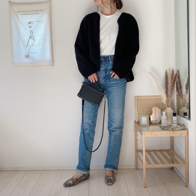 秋冬の定番 もこもこボアでも着膨れしない ユニクロ フリース でng Okバランスコーデ ローリエプレス