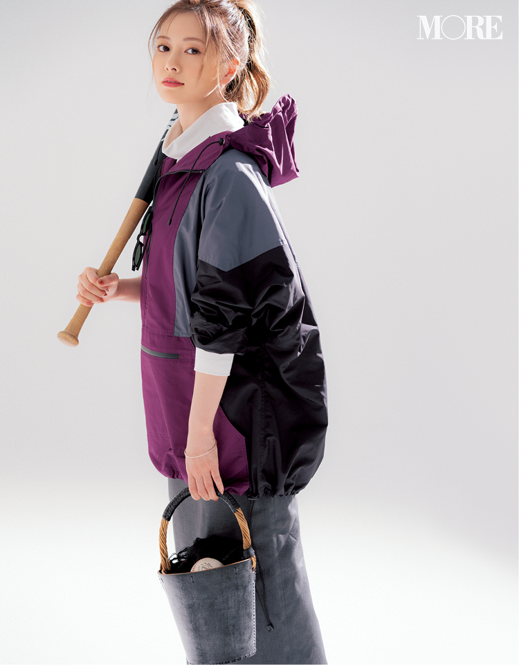 白石麻衣のちょっとスポーティな春コーデ 変化球ファッションを楽しむ ローリエプレス