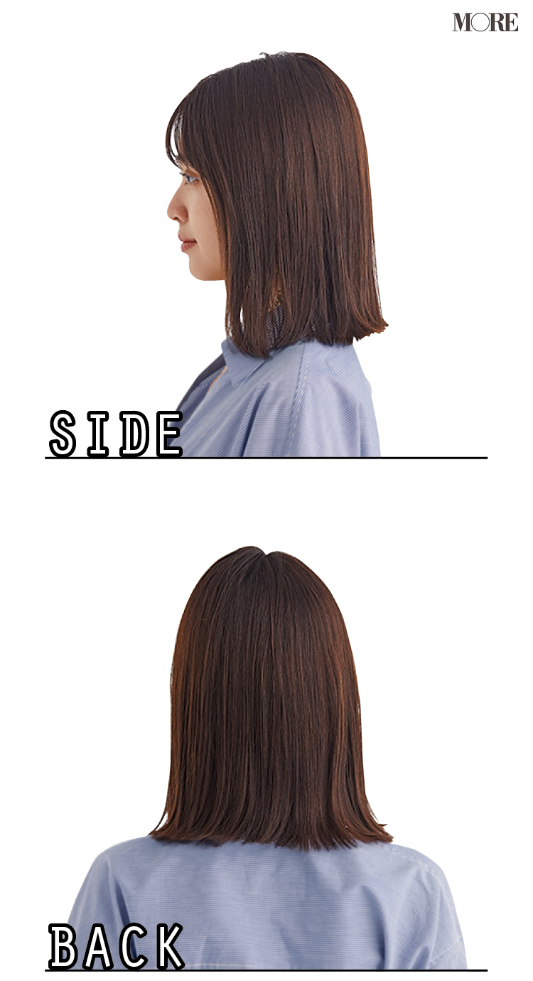 松本愛の 水平線ボブ なら何もしなくてもオシャレ 旬のシースルーバングでヘアアレンジも簡単 モアモデルズのヘアガイド ローリエプレス