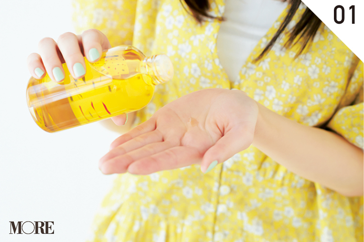 小顔も透明感も叶う 基本のスタイリングはヘアオイルだけでok ローリエプレス