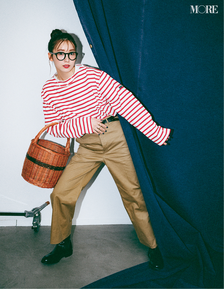 飯豊まりえ ボーダー フレンチシックはおまかせ 大人っぽい着こなしのコツは ローリエプレス