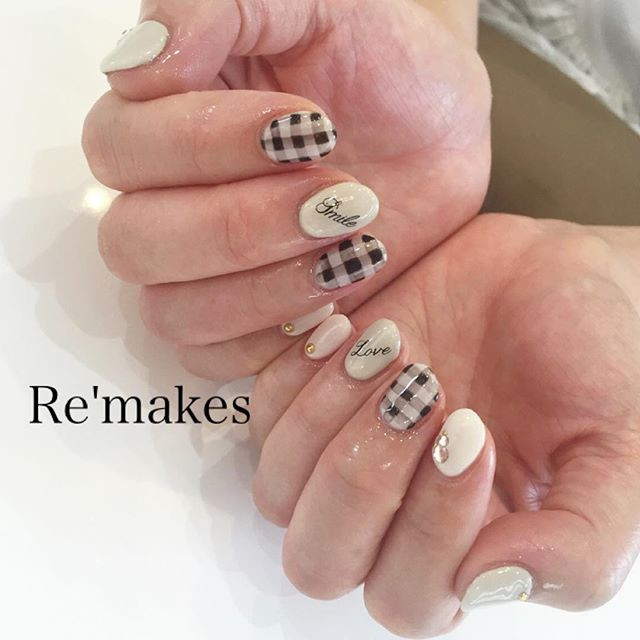 19春 可愛すぎっ 胸きゅんギンガムチェックネイル10選 ローリエプレス