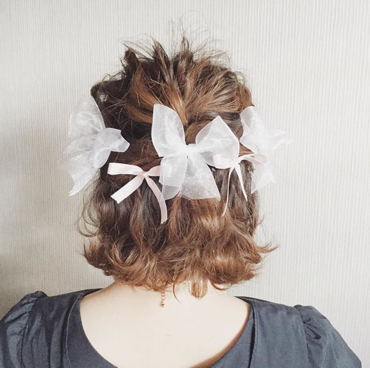 リボンをつけるだけ ちょい足しハーフアップがかわいい ローリエプレス