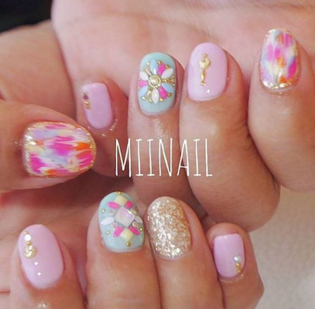 ショートネイルはしっかりアートがgood 初夏のおすすめデザイン集 ローリエプレス