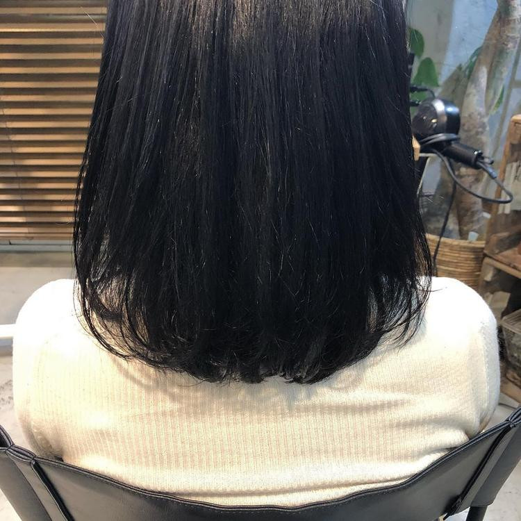 透明感が欲しいならこのカラー ブリーチなしのブルーブラックにしたくなるヘアスタイル特集 ローリエプレス