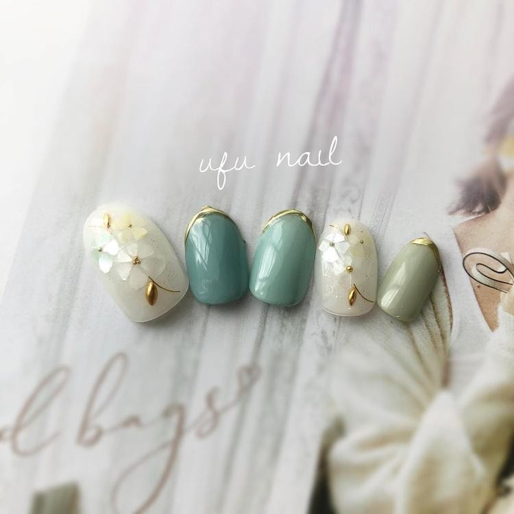 爽やかなブルーグリーンネイルで春を表現 コーデにも合わせやすい上品モテデザイン6選 ローリエプレス