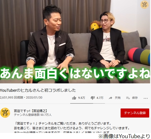 笑い飯 哲夫 Youtuberの 宮迫イジり に 年2月8日 エキサイトニュース