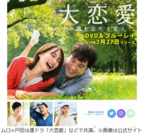 ムロツヨシ 戸田恵梨香の結婚時 可哀想って言われた 21年9月23日 エキサイトニュース ムロツヨシ 戸田恵梨香の結婚時 可哀想って言われた 21年9月23日 エキサイトニュース