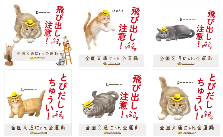 今年も開催 全国交通にゃん全運動22 猫飛び出し注意の啓発看板が登場 22年2月18日 エキサイトニュース