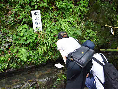 京都 ご神水で浮かび上がる おみくじ 体験 12年7月17日 エキサイトニュース