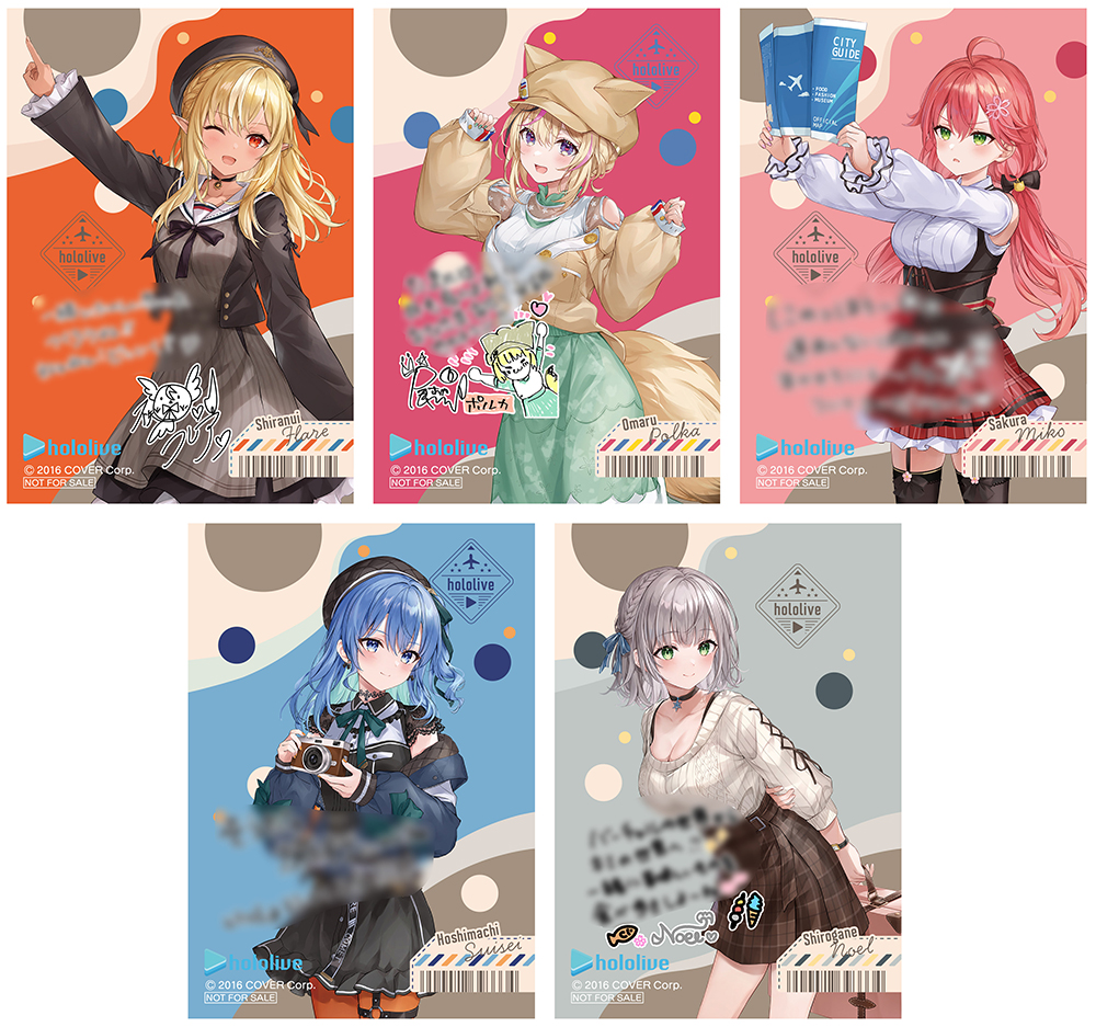 ホロライブ×アニメイトフェア」“しら建”手書きメッセージ入り