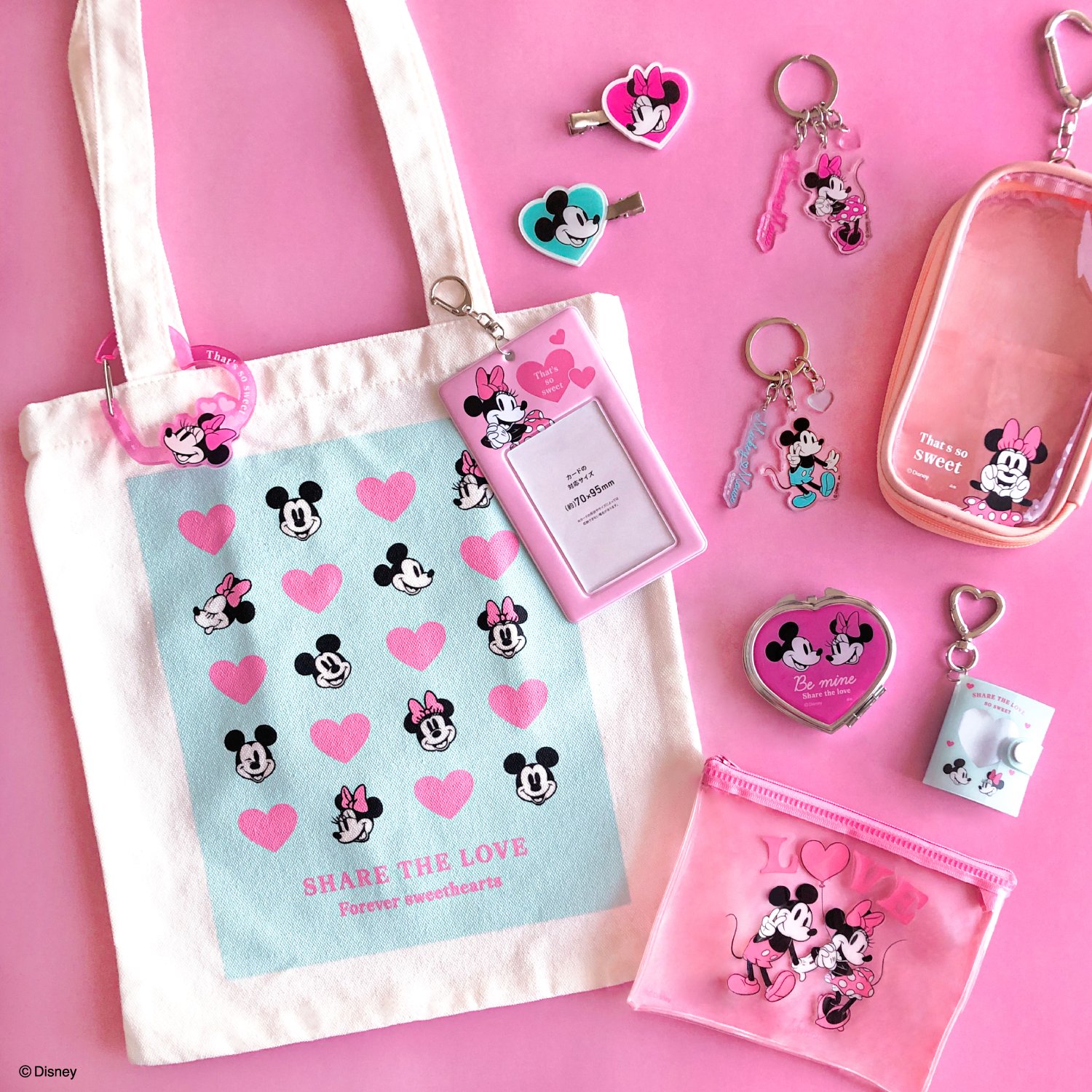 【Disney】ミッキーマウス　ミニーマウス ぬいぐるみとバッグ他グッズまとめ ディズニー×キャンドゥ」2月20日よりミニーマウスグッズが発売！春を