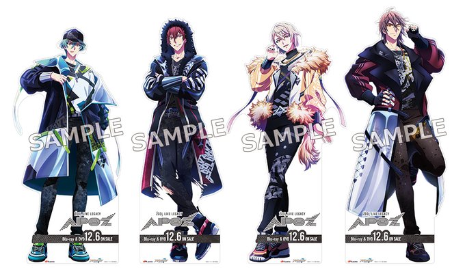 アイナナ×アニメイト」ŹOOĻの等身大スタンディ&ライブ写真の展示に