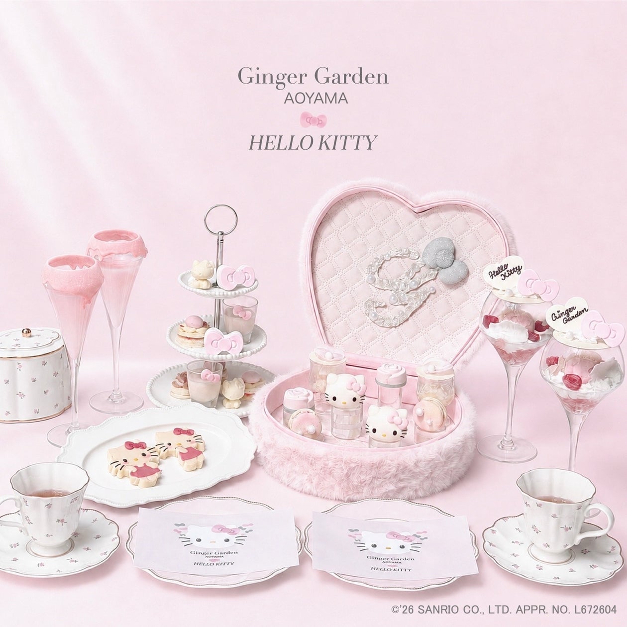 ハローキティ』アフタヌーンティーがときめく！Ginger Garden AOYAMAで