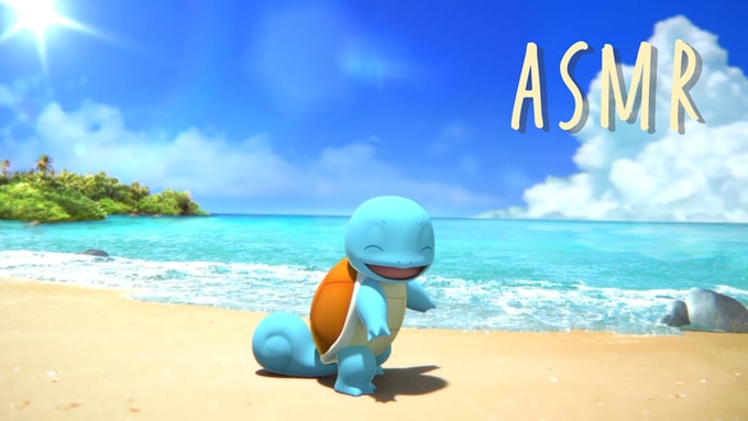 ポケモン Asmr動画 ゼニガメといっしょ 公開 波や砂で遊ぶゼニガメ きらめく美しい海が楽しめる 年8月14日 エキサイトニュース