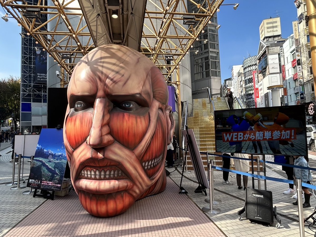 アニメ『進撃の巨人』渋谷109で2日間限定イベント開催！リアルすぎる超