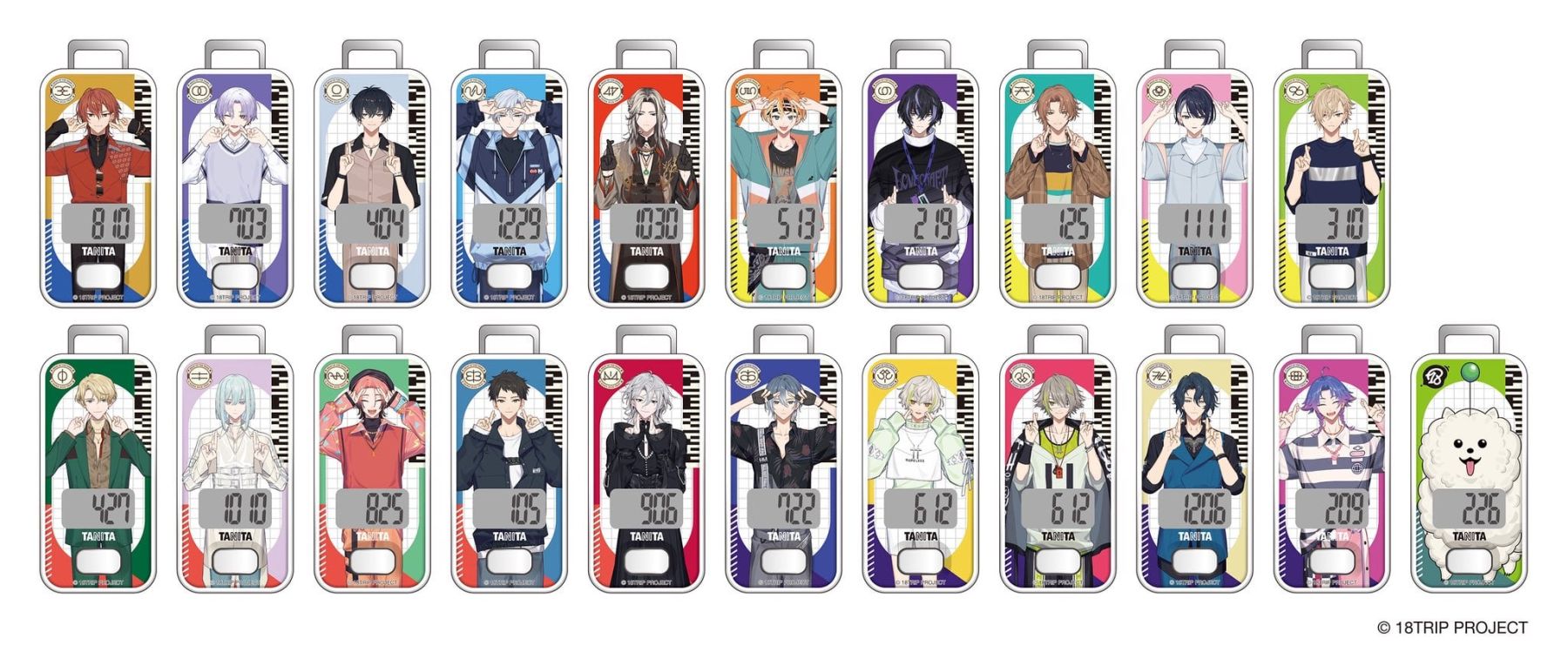 18TRIP』×タニタ コラボグッズが受注予約スタート！歩数計21種・温湿度
