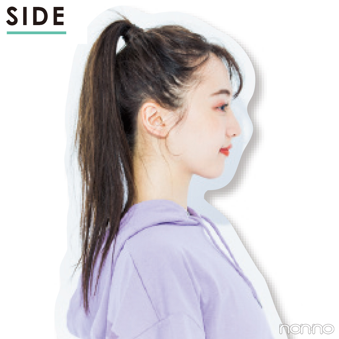 暑い日はアップヘアが涼しげでかわいい かきあげ風前髪 ポニーテール ローリエプレス