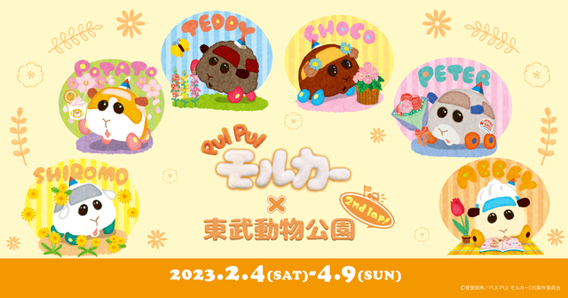 PUI PUI モルカー』東武動物公園コラボの詳細が公開！ポテトとシロモに