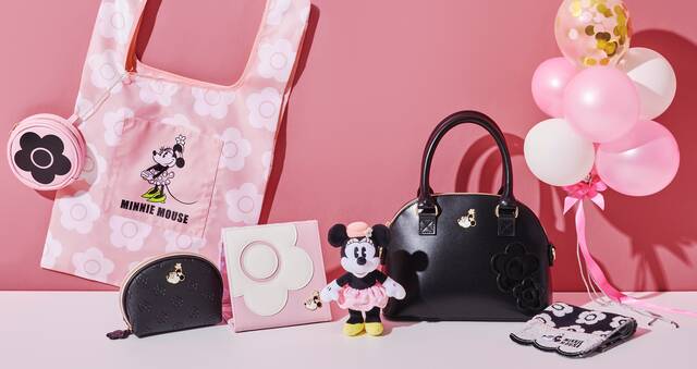 ミニーマウス ミニーの日　マフラータオルとポーチセット ミニーマウス × MARY QUANT！「ミニーの日」を記念したバッグやタオル